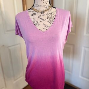 WHBM Pink Ombre Jetsetter Tee Size Small
